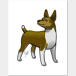 Dog - Rat Terrier - Chocolate Tri-Color Posters and Art